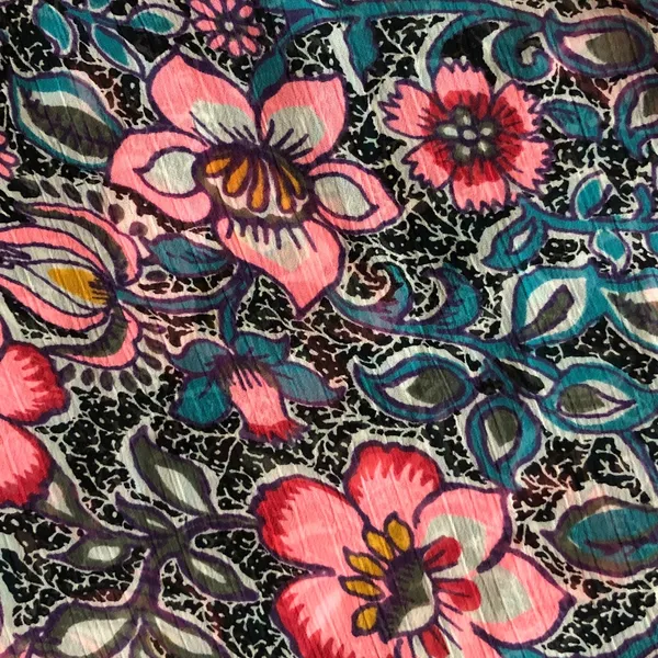 Express size large Floral Print Women's Top - Blue and Pink off the shoulder - Image 2