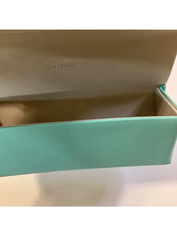 Tiffany & Co. Soft Eyeglass / Sunglasses Case – Teal Magnetic Closure, Preloved - Image 7