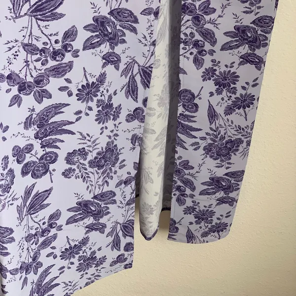 NWT Hill House Allover Print High Slit Maxi Dress in Purple‎ Floral - Image 6
