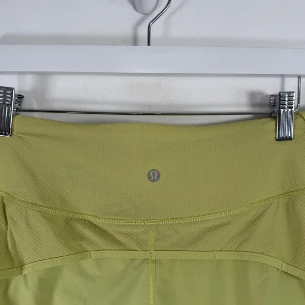 Lululemon Run Off Route High Rise Shorts 4" Lemon Vibe Athletic Gym‎ Womens 10 - Image 5
