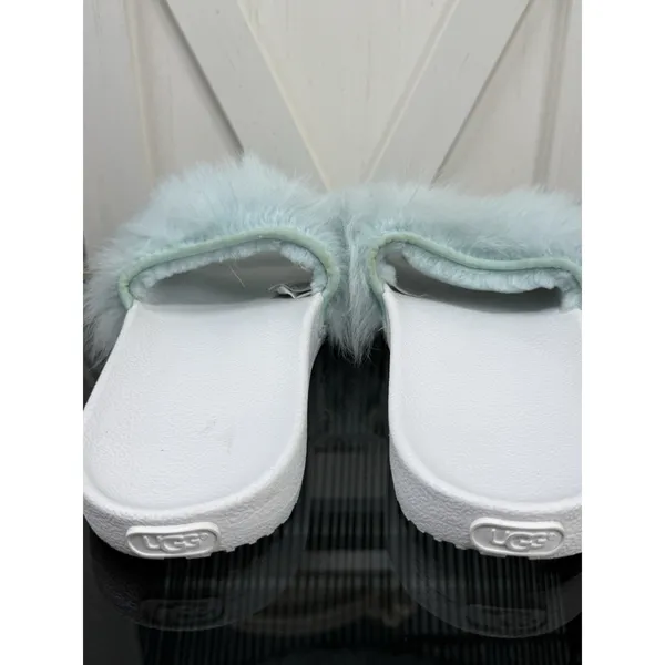 UGG Royale Baby Blue Toscana Fluffie Slide Slippers Sandals Women’s Size 11 - Image 6