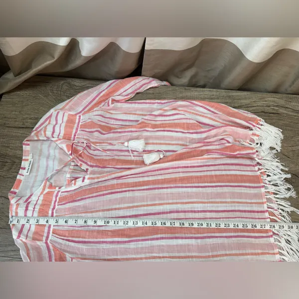 Roller Rabbit‎ striped tunic swim cover up size small - Image 5