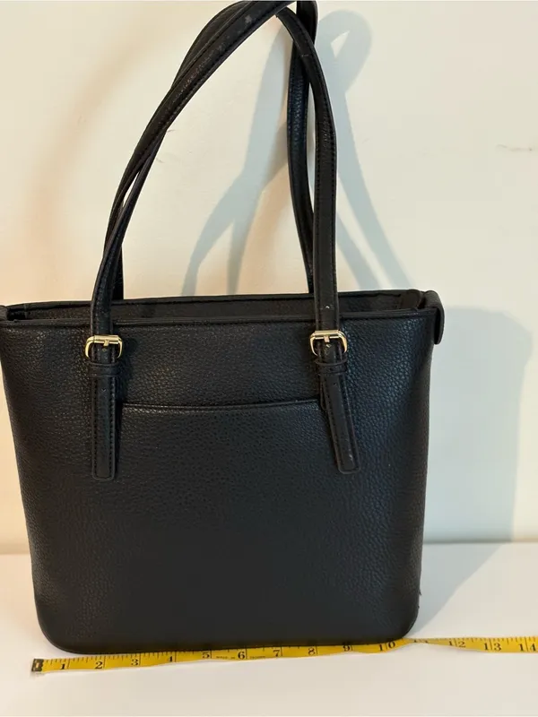 Classic Anne Klein Black Tote Handbag - Image 2