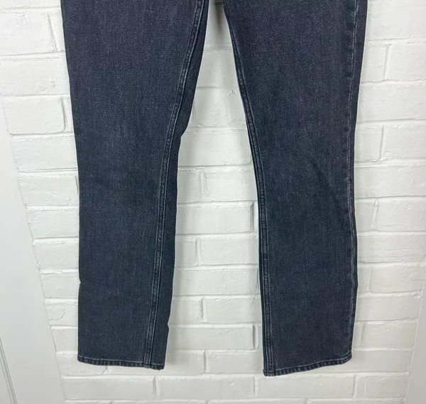 Abercrombie & Fitch Curve Love The 90s Slim Straight Cross Waist Jean Size 24 - Image 5