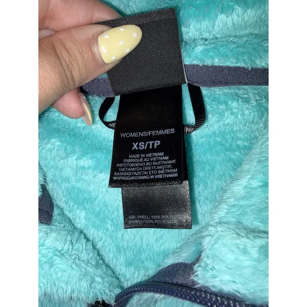 The North Face Osito 2 Jacket Women's XS Turquoise Aqua High Pile Fleece - Image 5