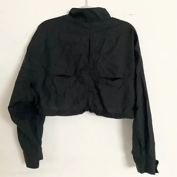 Alo Yoga Cropped 1/4 Zip Aerial Pullover Black S - Image 10