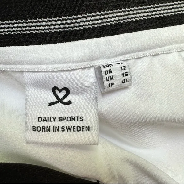 Daily Sports Pescara Side Zip Golf Skort Women’s Size 12 White - Image 8