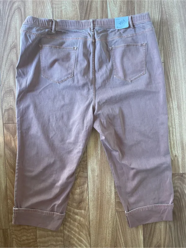J. Jill Denim Light Auburn Cropped High Rise Jeans Size 28 retro boho new - Image 2
