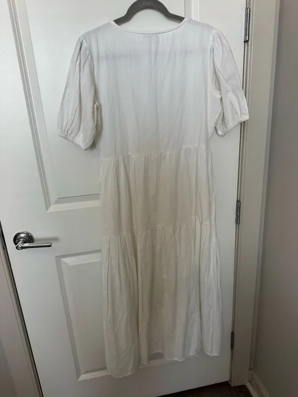 Long Maxi Dress White Size 6 - Image 2