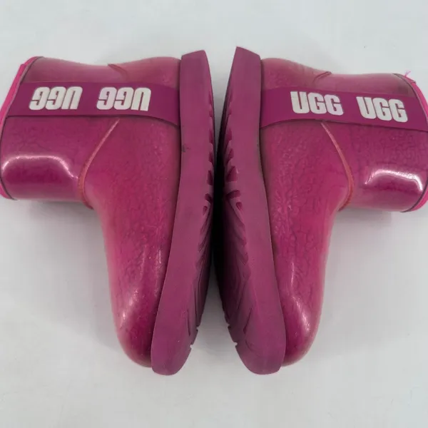 UGG Australia‎ Women's Pink Jelly Rain Boots Size 7 - Image 3