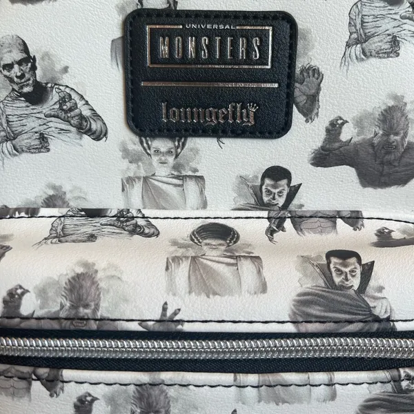 Loungefly Universal Monsters Icons Mini Backpack Frankenstein/Bride, Dracula NWT - Image 3
