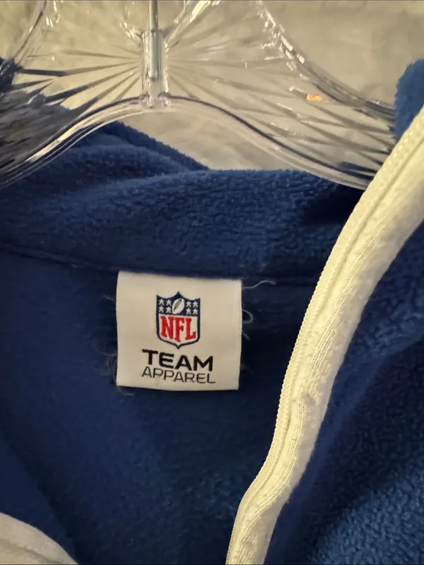 NFL Colts Royal Blue Quarter-Zip Fleece Pullover - Image 2