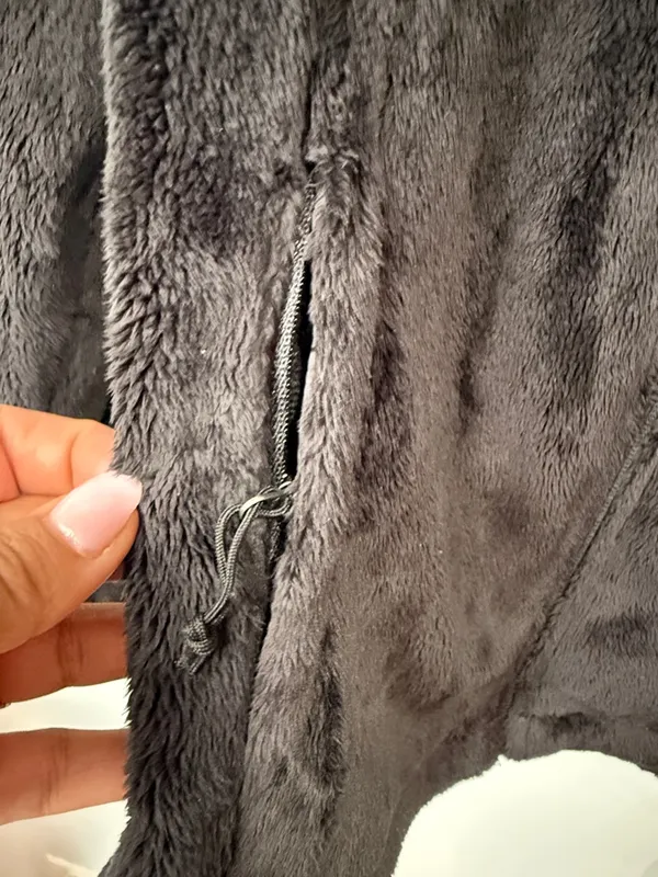 The North Face Black Plush Fleece Zip Jacket - Image 5
