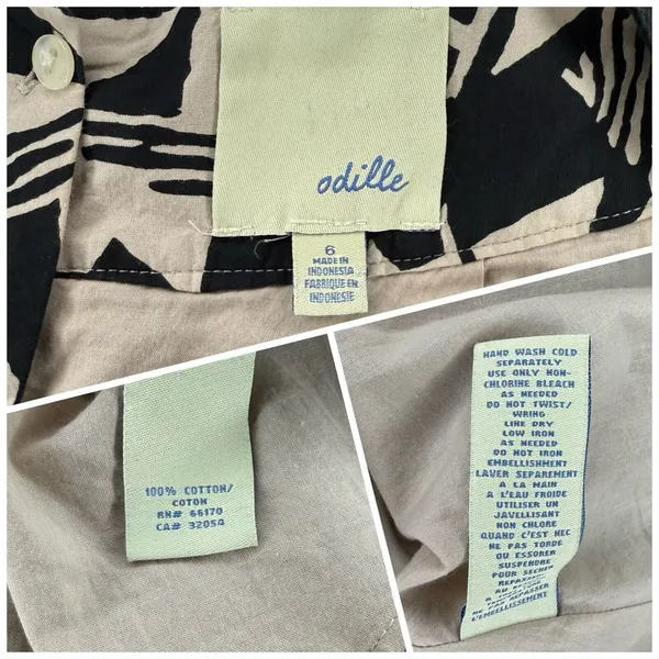 Anthropologie | Odille Abstract‎ Sequin Skirt | A-Line | 6 | Embroidered Lined - Image 6