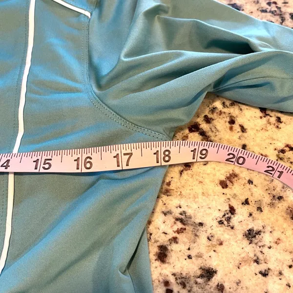 Water Girl Patagonia Track Jacket Womens M‎ Teal Blue Sporty Athleisure Full Zip - Image 6