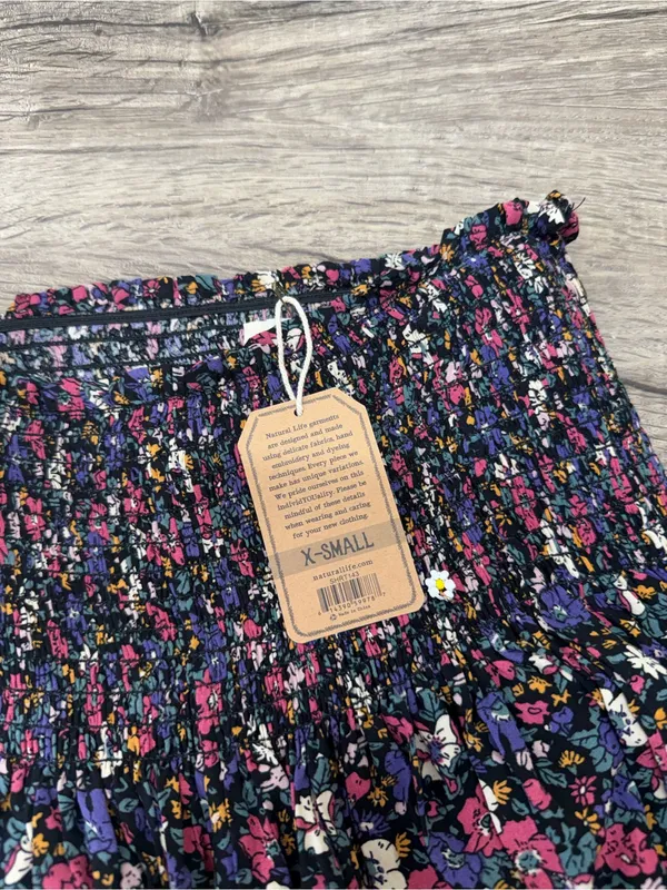 Natural Life purple and pink floral print shorts‎ size xs NWT - Image 5