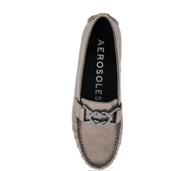Aeropostale NEW Aerosoles Women's Gaby Casual Loafer Color:Graphite Leather SZ-9 Slip On - Image 5