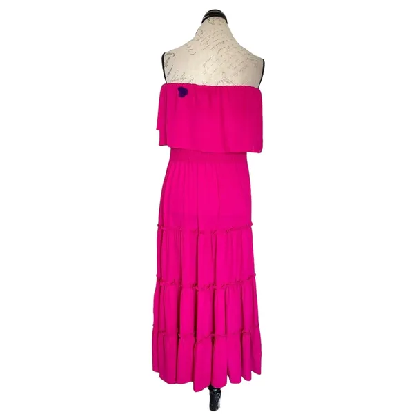 1. STATE Womens Dress Large Strapless Midi Bohemian Wedding Whimsical Ballerina - Image 14
