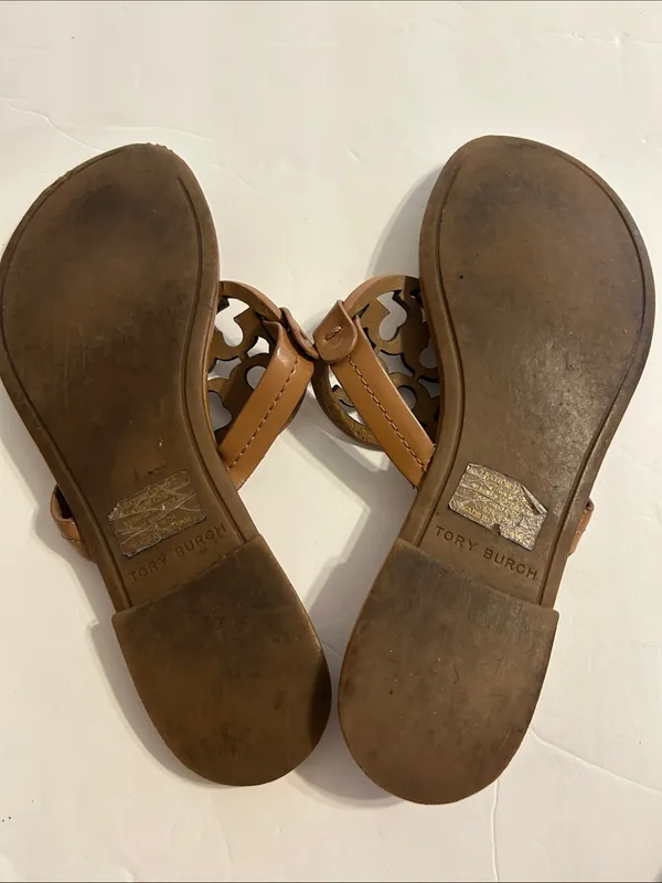 Tory Burch Brown Miller Thong Sandals size 7.5 - Image 6