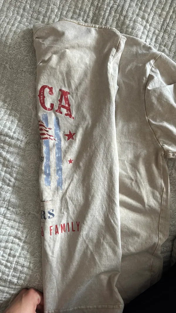 America graphic tee shirt Gray - Image 2