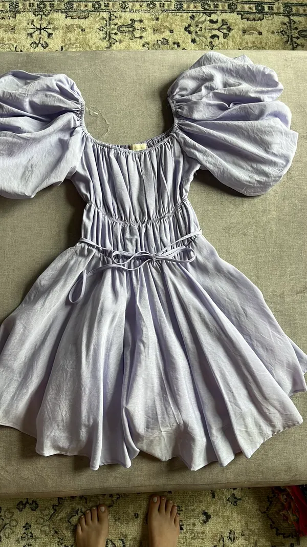 Alterd State Arabella Puff Dress Lavender - Image 7