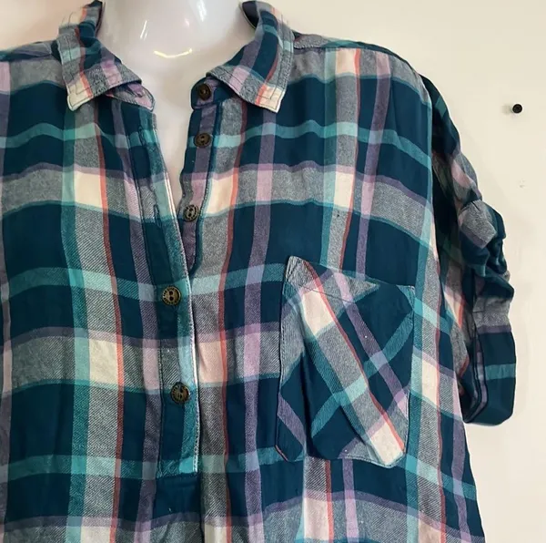 Plaid short sleeve shirt Size undefined - Image 3