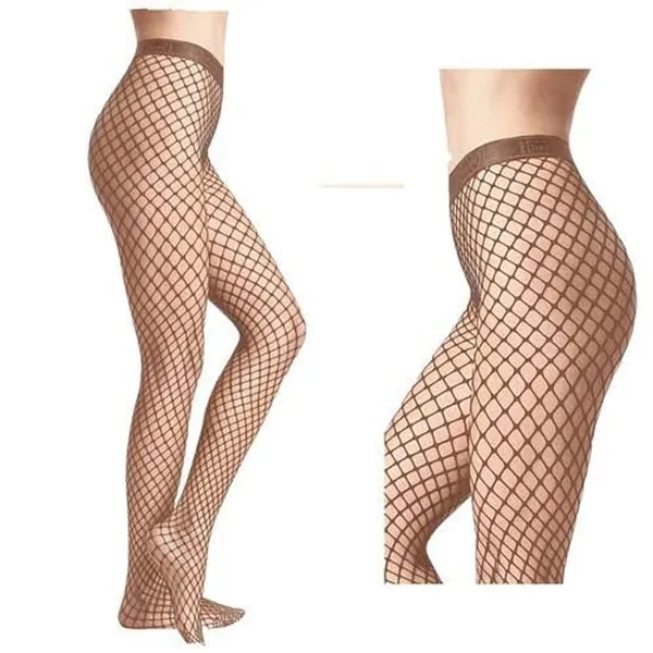 WOLFORD Tina Summer Net Tights Fishnet Nude Size Medium M Gobi New w Package NWT - Image 2