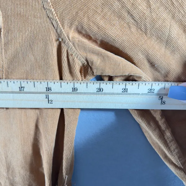 480 | Lucky‎ Brand Womens Small Corduroy Tie Waist Shirt Dress Tobacco Brown - Image 3