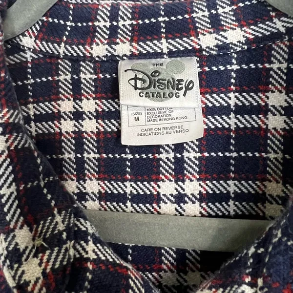 Disney Vintage Mickey plaid shirt - Image 4