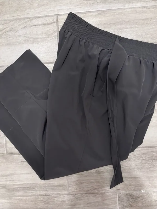 Tahari Dark Gray wide leg pants size Petite Medium - Image 4