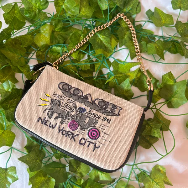coach Large Wristlet With Art School Graphic c5609 - Image 5