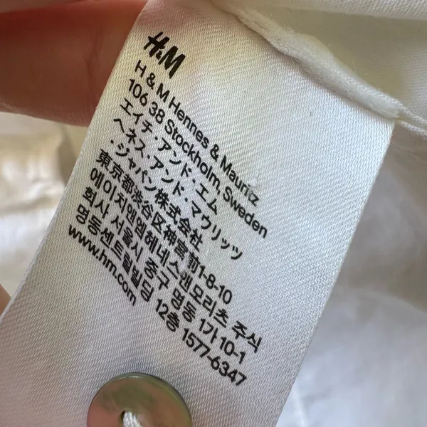 Y2K Era H&M Bib Collar Fitted Button Up Shirt - Image 5