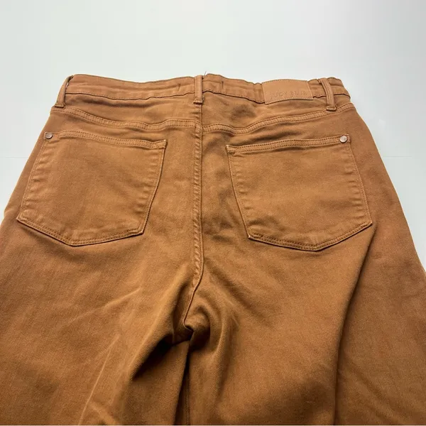 Judy Blue High Rise‎ Control Top Wide Leg Crop Jean Camel Brown Size 13 / 31 - Image 14