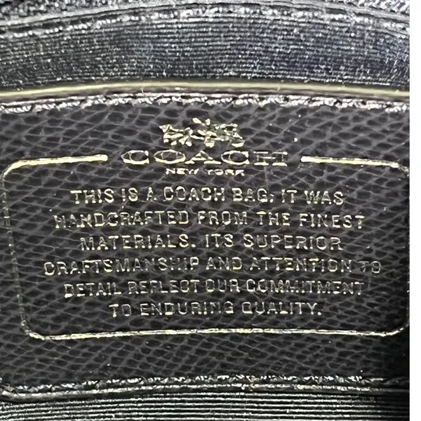 Coach Ava Tote Midnight Atlantic Crossgrain Leather Bag‎ F55469 with Pouch - Image 6