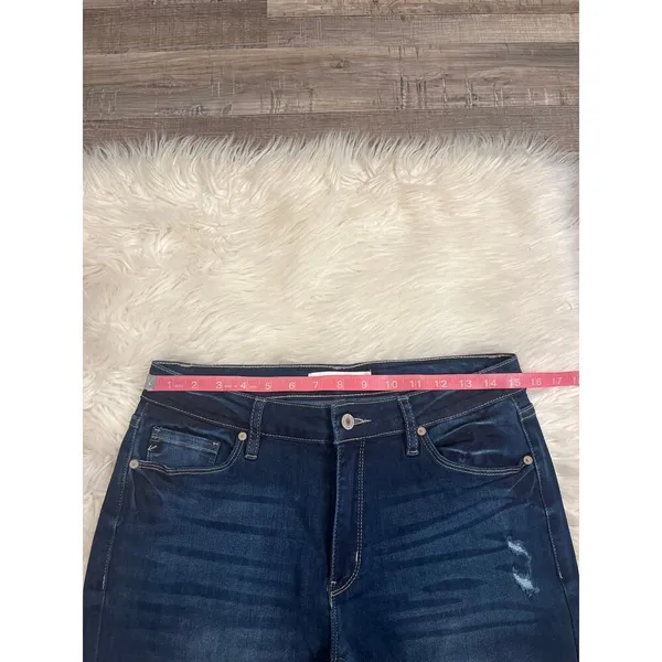 KanCan stretch mid rise skinny jeans minor distressing 11/29 - Image 6