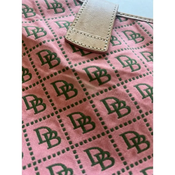 Dooney & Bourke Y2K Vintage Pink Monogram Messenger Shoulder Bag Purse - Image 14