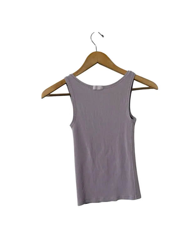 SKIMS Ribbed Sleeveless Purple Tank Top Cami - Image 4