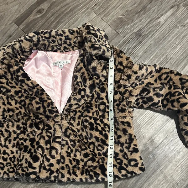 CAbi Brown Leopard Teddy Jacket - Image 11