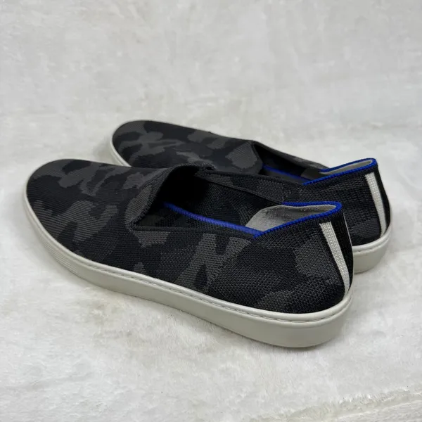 Rothys The Sneaker‎ Grey Camo Slip On Washable Knit Shoes 8.5 - Image 8