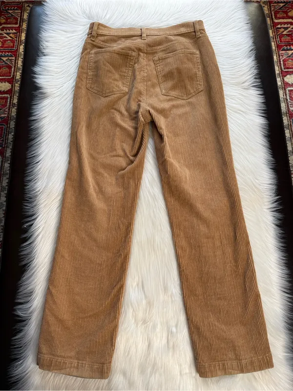 LOFT Gold Straight Leg Ankle Length Corduroy Pants - Image 7