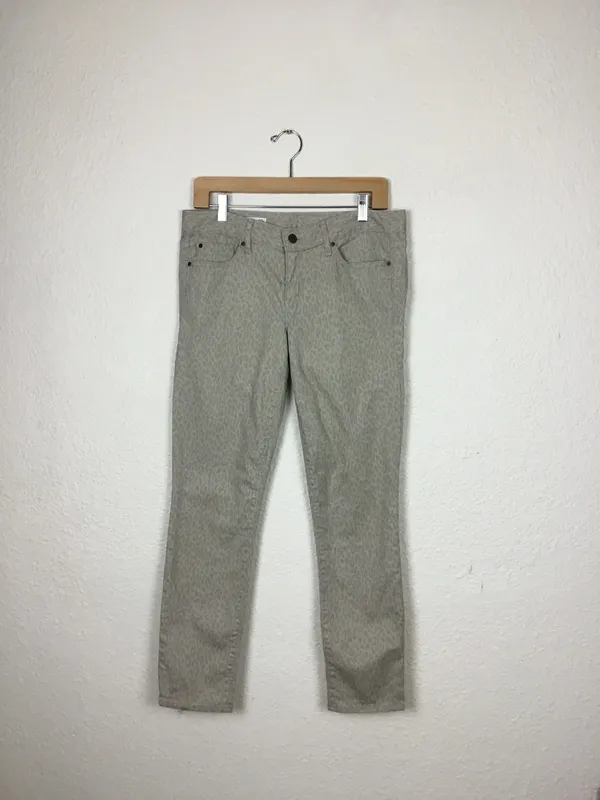 Gap Jeans Size 29 Womens Skinny Denim Animal Print Cotton Ten Casual Ankle Pants - Image 9