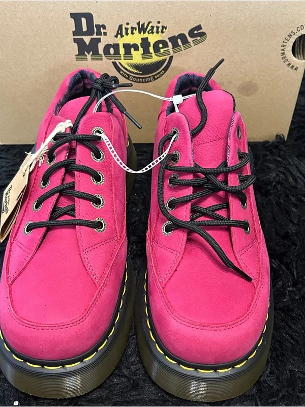 DR MARTENS Buzz 5I fuchsia leather platform lace up oxford’s shoes women’s 7 new - Image 3