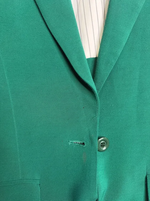 Alice + Olivia Emerald Green Women’s Fitted Blazer Small - Image 4