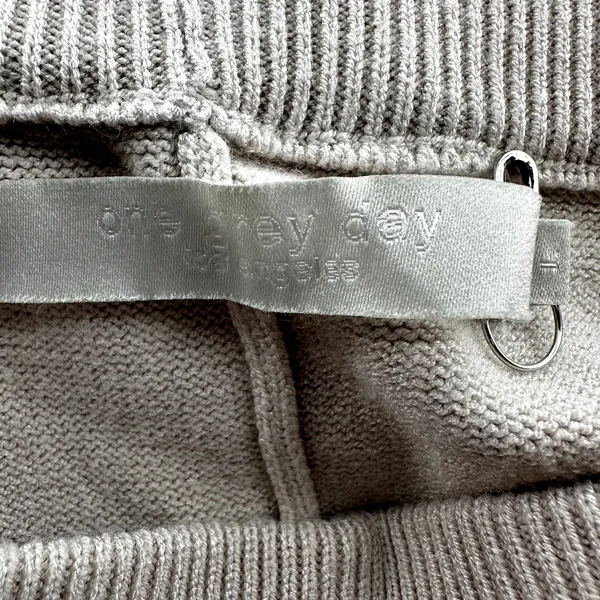 One Grey Day Toni Wide Leg Pants Pull On High Waist Lounge Canvas Beige L NWOT - Image 3
