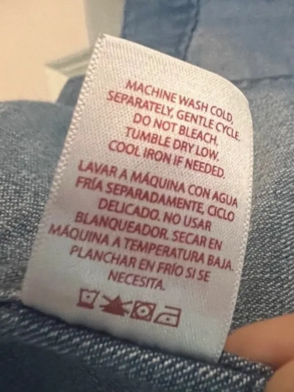 Faded Glory Jean Jacket XL 16/18 Blue Denim Trucker - Image 5