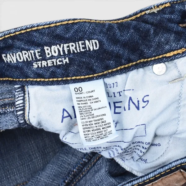 AMERICAN EAGLE Late 2000s Denim Low Rise Boyfriend Jeans - Image 4