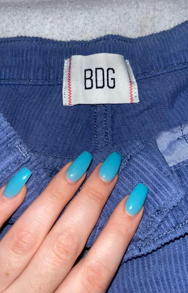 Urban Outfitters Blue Corduroy Shorts - Image 2