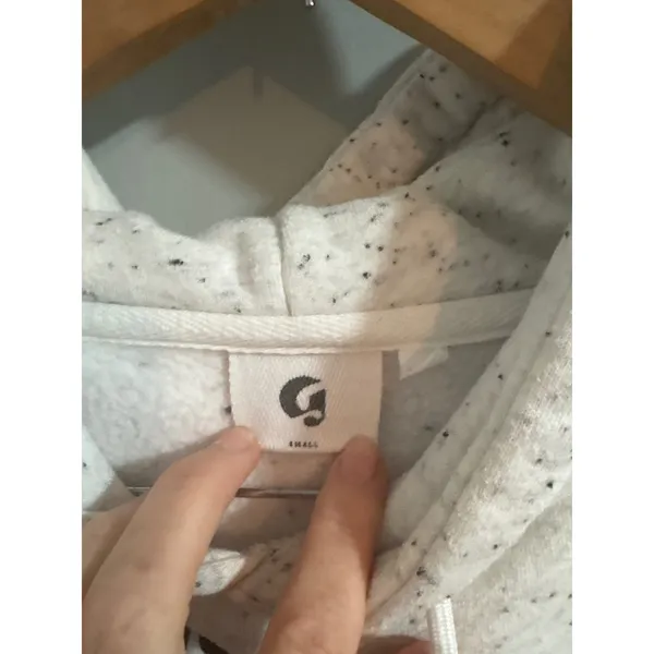 Glossier‎ Hoodie Size Small Gray - Image 2