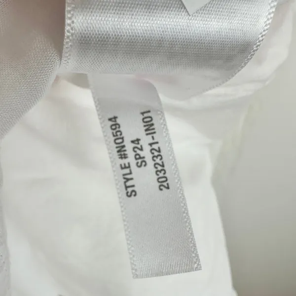 Madewell Tie Back Flutter Sleeve Tiered Midi Dress White Cottagecore US 8 NWT - Image 13