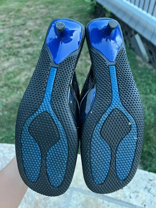 Vintage (rare) blue sporty kitten heels - Image 10